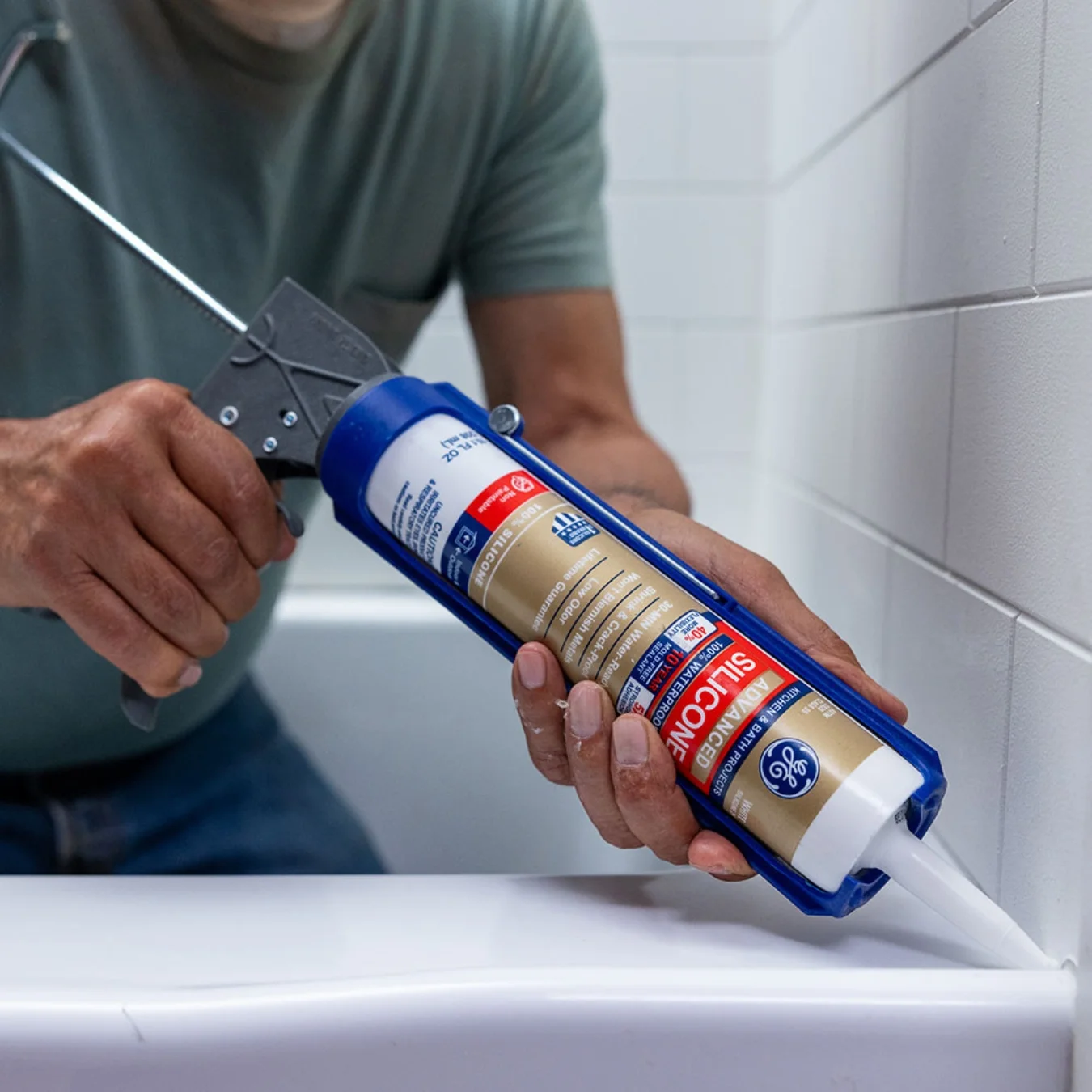 Bathroom caulking